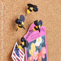 BusyBee™ pushpins (set of 6)