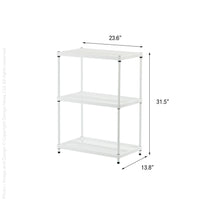 MeshWorks® Epoxy Coated Steel shelving unit, 3 tier