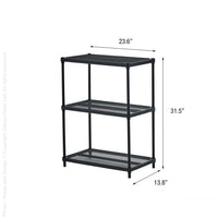 MeshWorks® Epoxy Coated Steel shelving unit, 3 tier