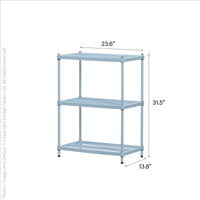 MeshWorks® Epoxy Coated Steel shelving unit, 3 tier