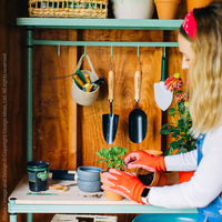 MeshWorks® epoxy coated steel shelving unit (utility wood top)