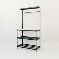 MeshWorks® epoxy coated steel shelving unit (utility wood top)