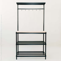 MeshWorks® epoxy coated steel shelving unit (utility wood top)