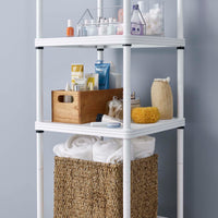 MeshWorks® epoxy coated steel narrow shelving unit, 6 tier