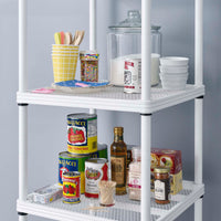 MeshWorks® epoxy coated steel narrow shelving unit, 6 tier