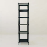 MeshWorks® epoxy coated steel narrow shelving unit, 6 tier