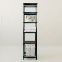 MeshWorks® epoxy coated steel narrow shelving unit, 6 tier