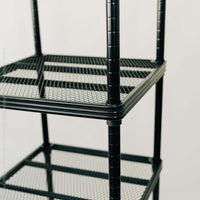 MeshWorks® epoxy coated steel narrow shelving unit, 6 tier