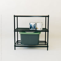 MeshWorks® epoxy coated steel and rubberwood Workbench