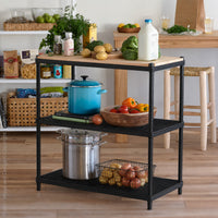 MeshWorks® epoxy coated steel and rubberwood Workbench