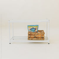 MeshWorks® epoxy coated steel shelving unit (short stacking)