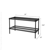 MeshWorks® epoxy coated steel shelving unit (short stacking)