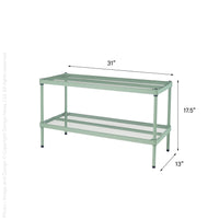 MeshWorks® epoxy coated steel shelving unit (short stacking)