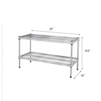 MeshWorks® epoxy coated steel shelving unit (short stacking)
