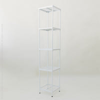 MeshWorks® epoxy coated steel shelving unit, 5 tier tower