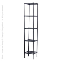 MeshWorks® epoxy coated steel shelving unit, 5 tier tower