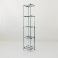MeshWorks® epoxy coated steel shelving unit, 5 tier tower