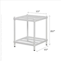 MeshWorks® epoxy coated steel 2 tier narrow unit