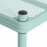 MeshWorks® epoxy coated steel narrow shelving unit, 6 tier