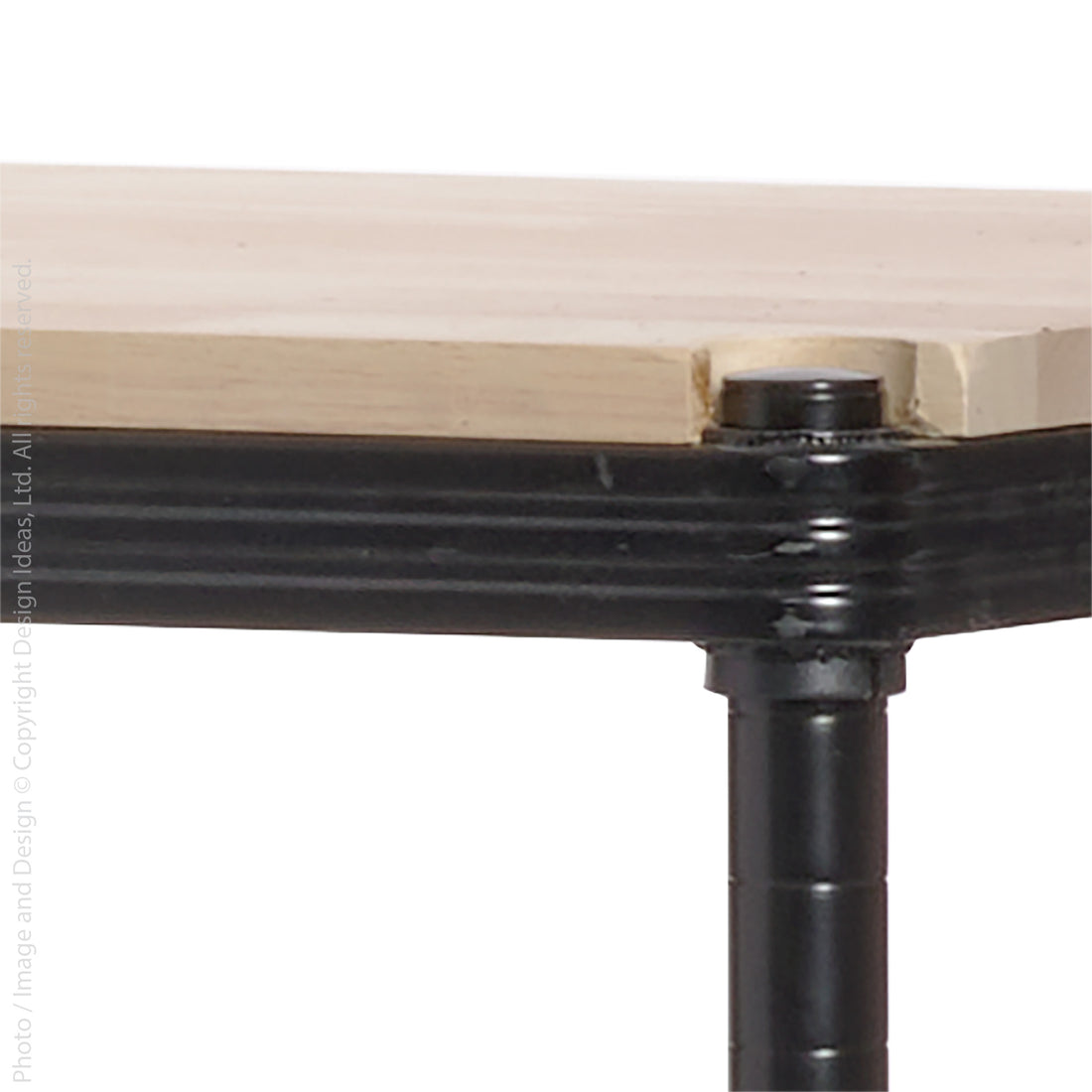 MeshWorks® epoxy coated steel and rubberwood Workbench