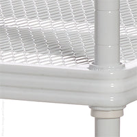 MeshWorks® epoxy coated steel shelving unit (short stacking)