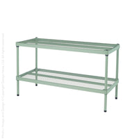 MeshWorks® epoxy coated steel shelving unit (short stacking)