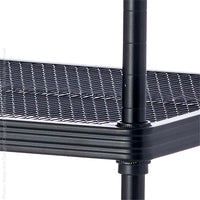 MeshWorks® epoxy coated steel shelving unit, 5 tier tower