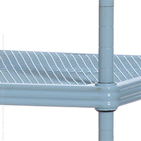 MeshWorks® epoxy coated steel shelving unit, 5 tier tower