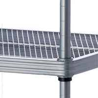 MeshWorks® epoxy coated steel shelving unit, 5 tier tower