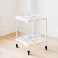 MeshWorks® epoxy coated steel shelving cart