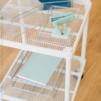 MeshWorks® epoxy coated steel shelving cart
