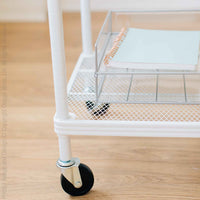 MeshWorks® epoxy coated steel shelving cart