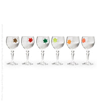 Leaf my glass tag (set of 6)
