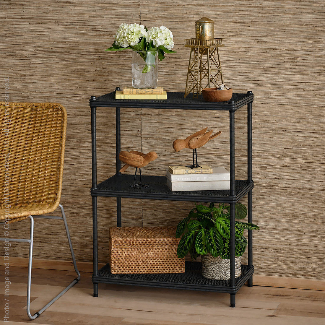 MeshWorks® Epoxy Coated Steel shelving unit, 3 tier