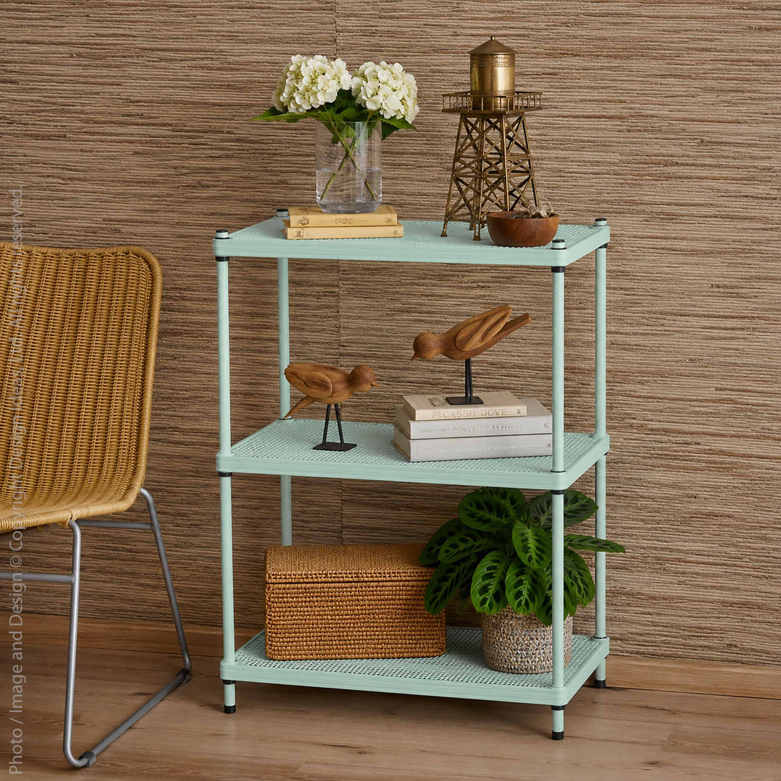 MeshWorks® Epoxy Coated Steel shelving unit, 3 tier