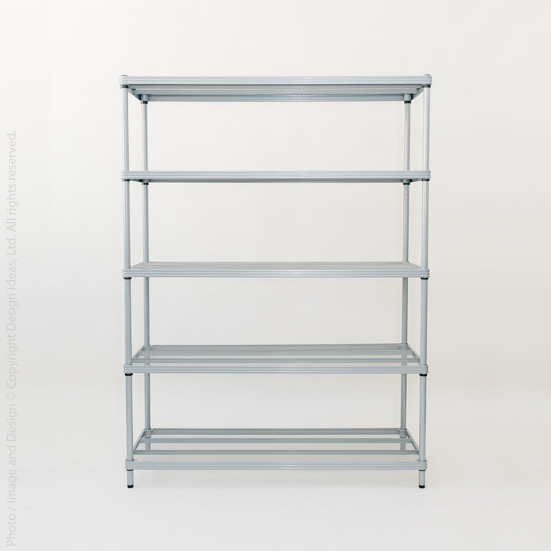 MeshWorks® epoxy coated steel shelving unit, 5 tier