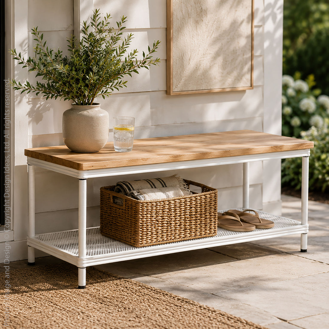 MeshWorks® epoxy coated steel bench