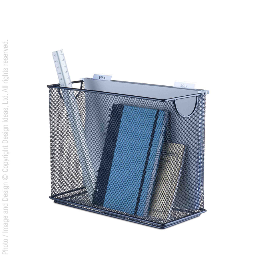 MeshWorks® epoxy coated iron stacking bin (5.5x12.5)
