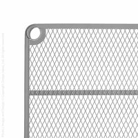 MeshWorks® epoxy coated steel narrow shelving unit, 6 tier