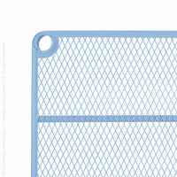 MeshWorks® epoxy coated steel narrow shelving unit, 6 tier