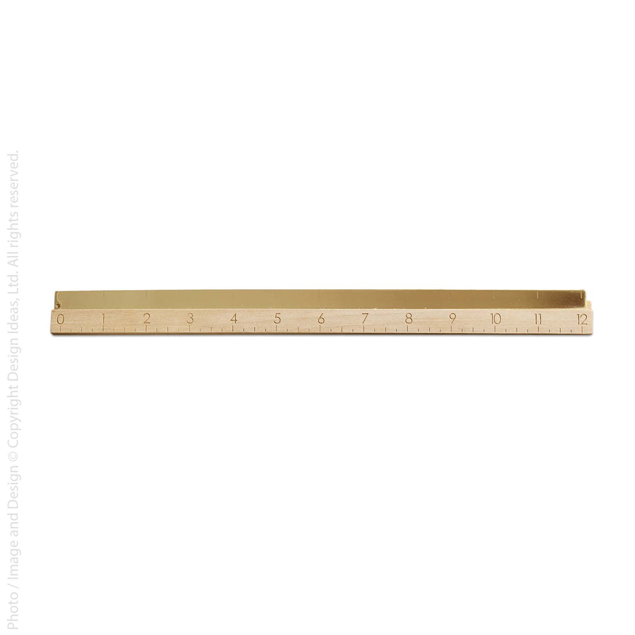 Band™ brass and linden wood ruler