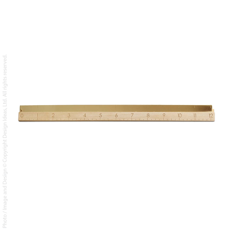 Lund Ruler Band™ brass and linden wood ruler – Design Ideas