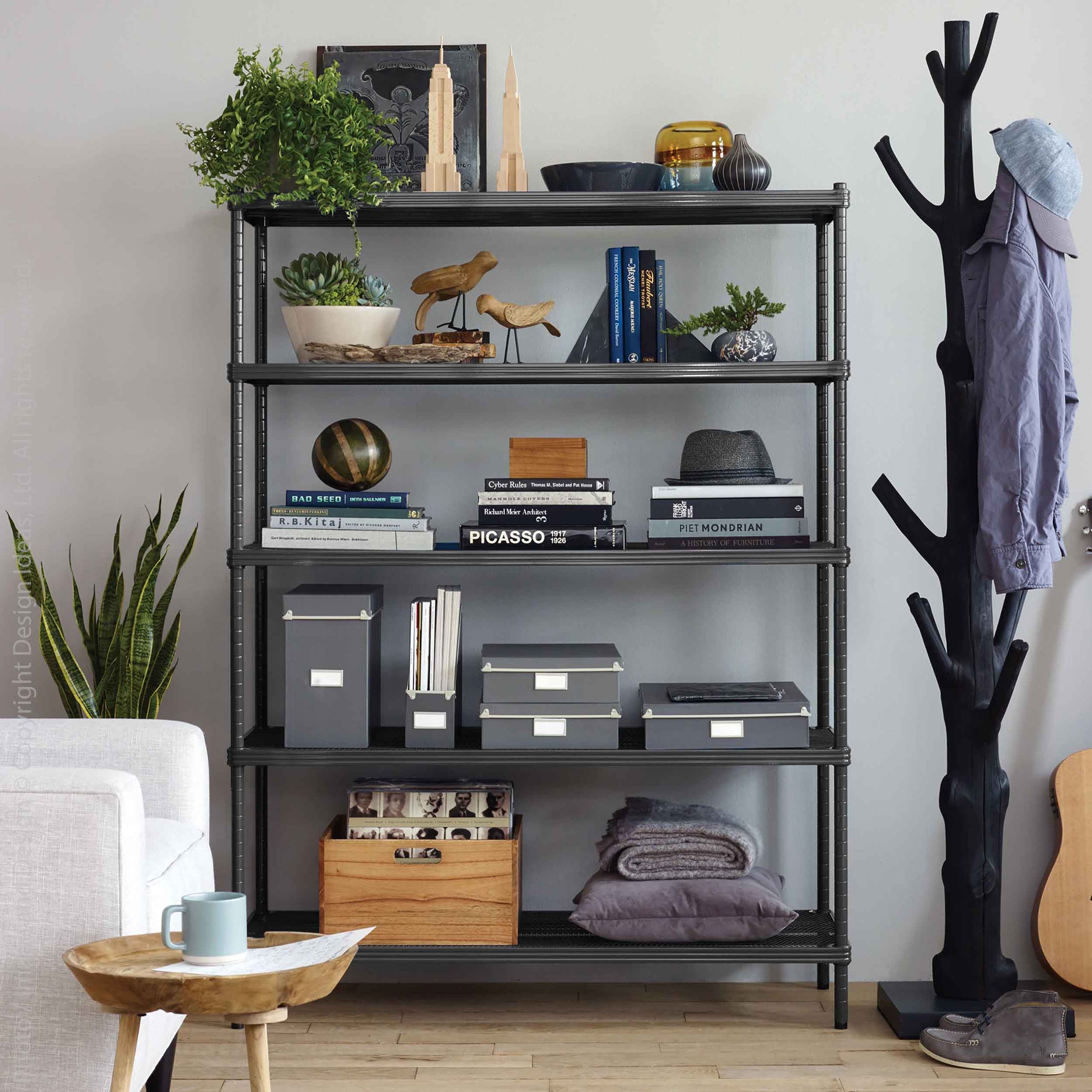 MeshWorks® Epoxy Coated Steel shelving unit, 5 tier — Design Ideas