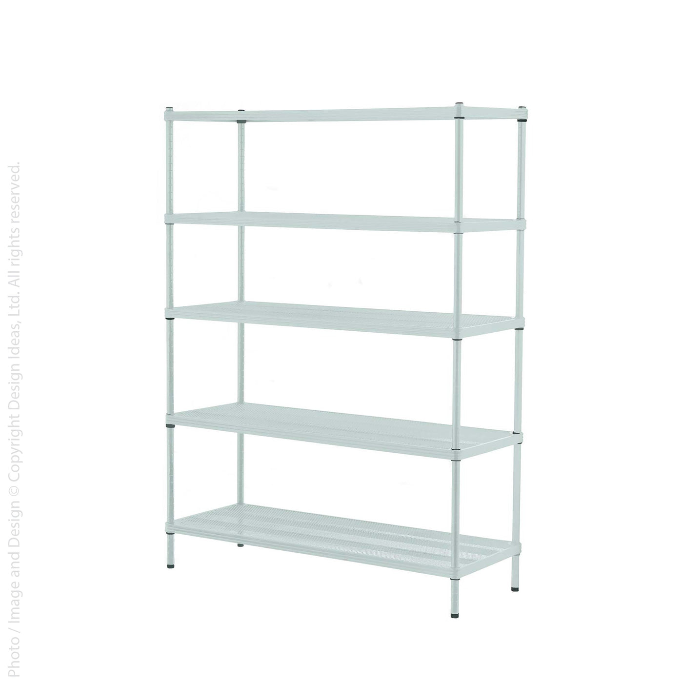 MeshWorks® Epoxy Coated Steel shelving unit, 5 tier — Design Ideas
