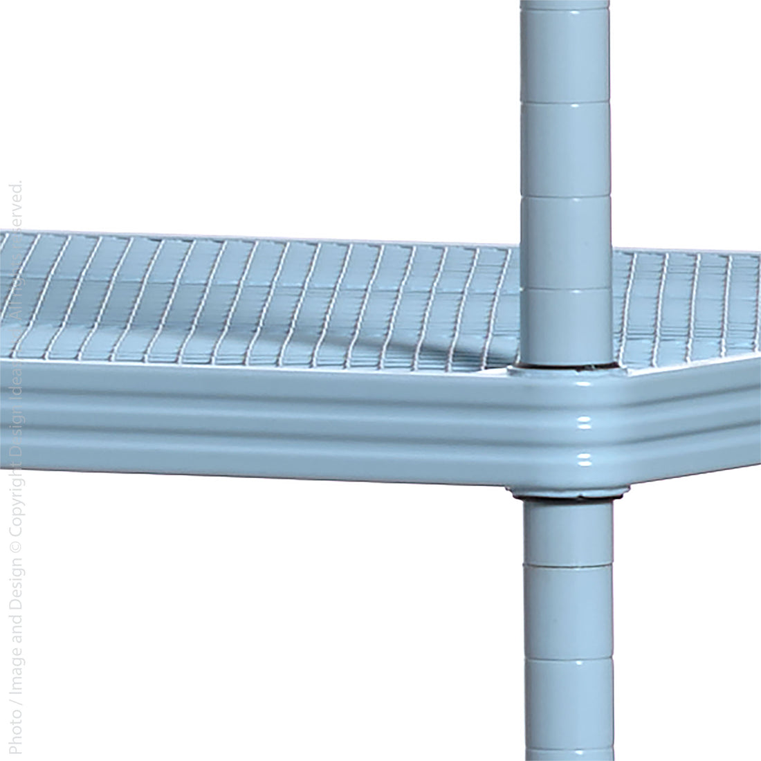 MeshWorks® epoxy coated steel shelving unit (utility wood top) – Design  Ideas