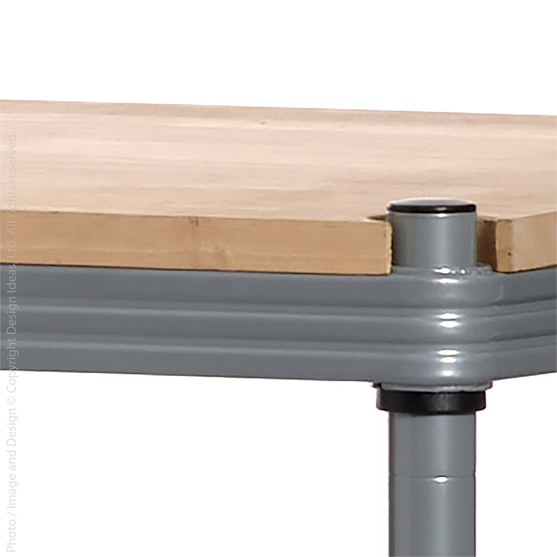 MeshWorks® epoxy coated steel and wood Workbench