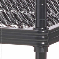 MeshWorks® epoxy coated steel shelving unit (short stacking)