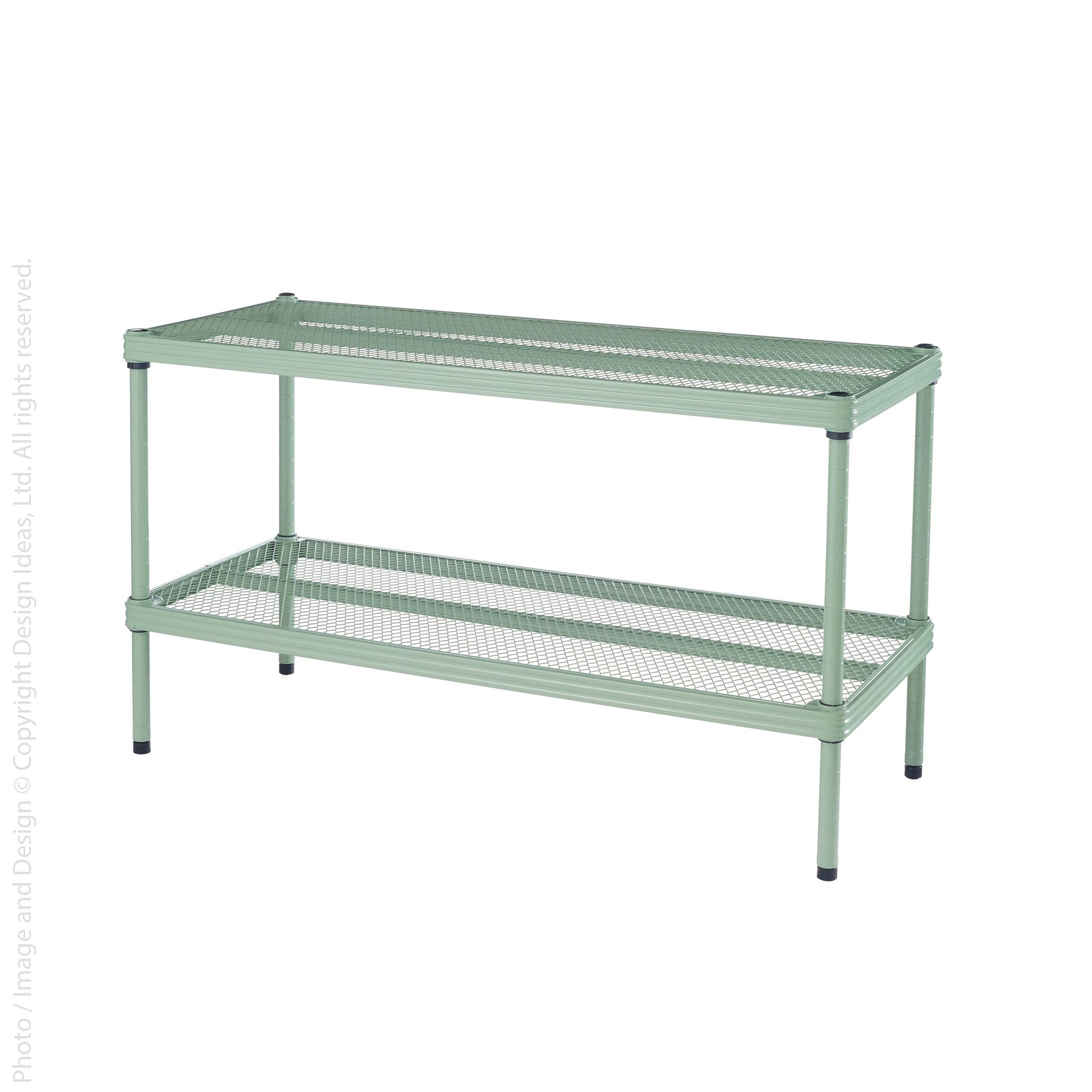 Mint green MeshWorks shelving unit