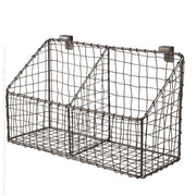 Cabo™ woven wire divided basket (large)