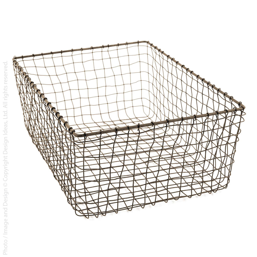 Cabo™ woven wire basket (medium: rectangular)